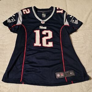 Women’s Tom Brady Navy Blue Limited Nike Jersey Medium